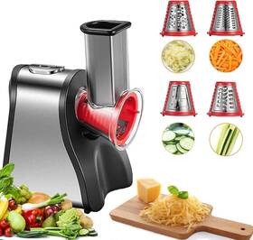 Fohere 754194085564 Electric Cheese Grater Salad Maker Slicer Shredder For Home