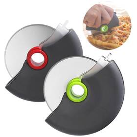 Psddt0001 Fongluan Pizza Cutter Wheel Set Of 2 - Slicer With Protective Blade Cover Prem