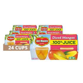 Foods Inc. 726084389007 Diced Mangoes Fruit Cups 4.4 Ounce Pack Of 24