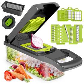 Fresh Clics 197644281190 Pro Food Chopper Multifunctional 12 In 1 Vegetable Veggie Wit