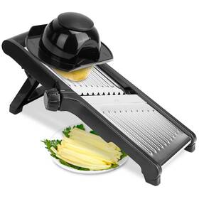 Fff-gpct3398 Fresh Fab Finds 5 In 1 Mandoline Slicer Set Black Kitchen Vegetable Cutter