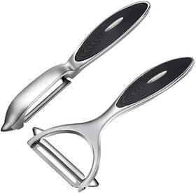 Fuhuy 445027756791 Vegetable And Fruit Peelers Y-shaped I-shaped Stainless Steel 2pcs