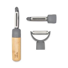 Full Circle 810119027177 Peel Good Collection Peeler Assortment Set Of 3 Julienne Serrated And Stra