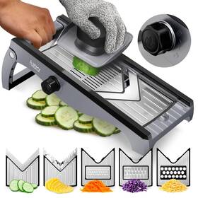Fullstar 060576111765 Stainless Steel Mandoline Slicer For Kitchen Vegetable Cutter And Che