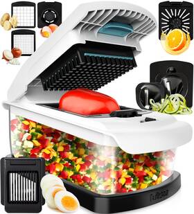 Fullstar 060576112625 Vegetable Chopper And Mandoline Slicer For Kitchen Food With