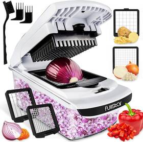 2-en-1 Fullstar Vegetable Chopper - Food Onion 2 In 1 White