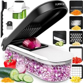 6-en-1 Fullstar Vegetable Chopper Cheese Slicer Food Veggie 6 In 1 White