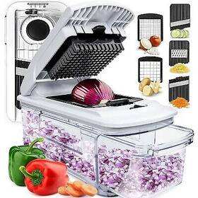 92852549 Fullstar 5 Blade Food Chopper And Mandoline Slicers White