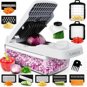 Fsch01140 Fullstar Chopper Vegetable Cutter Mandoline Slicer Lite 9 In 1 Black/white