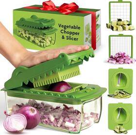 Fsch0139 Fullstar X Ototo Croc Chop Vegetable Chopper 5 Blades Onion Slicer Kitchen Gadge