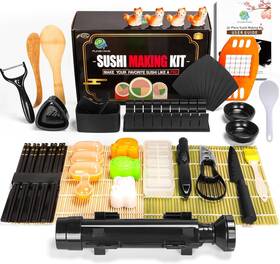 Ks-188 Fungyand 32-in-1 Sushi Making Kit Complete Set Bazooka Roller Nigiri Musubi Molds Tools