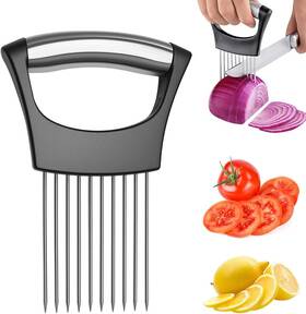 Fxoicmi 313087538541 Onion Holder For Slicing Stainless Steel Slicer And Chopper Lemon