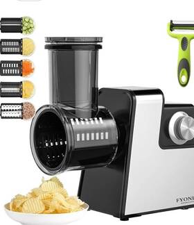 Sk-06010 Fyonio Electric Cheese Grater 350w Automatic Shredder With 5 Different Sets Of
