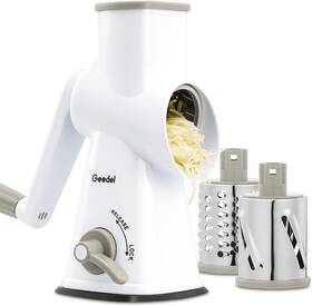 Gdl 313036788720 Rotary Cheese Grater Mandoline Vegetable Slicer With 3 Detachable Drum Blades