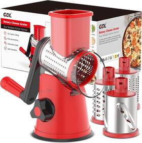 Gdl-336a Gdl Cheese Grater Rotary For Kitchen Vegetable Slicer With 3 Drum Blades Fast And