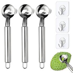 Gedeuban 726852297268 3 Pcs Pelador De Nopales Con Espinas Cactus Peeler Spoon