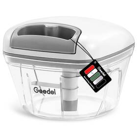 Geedel 789616501384 Manual Pull Food Chopper Hand String Onion Dicer For Kitchen E