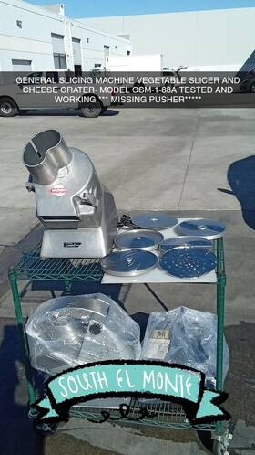 Gsm-1-88a General Slicing Vegetable Slicer- Missing Feed/pusher Safety