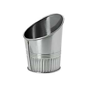 Get 015845941098 Inch Angled Stainless Steel French Fry Cup 3.5 G.e.t