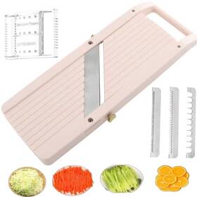Gi1225 Gilinimy Professional Mandoline Slicer For Kitchen Wide Vegetable Cutter With 4 Sta Inch