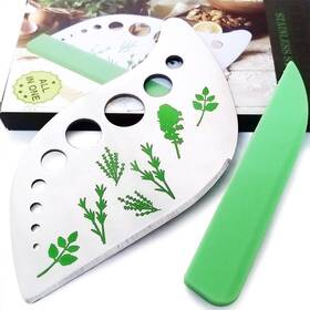 030100 Gmeily Herb Stripper Tool Leaf 9 Holes Zip Chopper 2 In 1 Kitchen Gadgets For Kale
