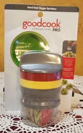 Good Cook 076753208680 Goodcook Pro Hand Held Veggie Spiralizer New