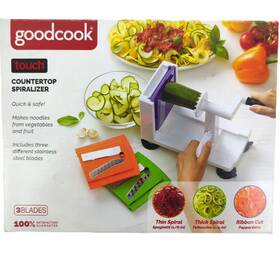 Goodcook 076753108065 Touch Countertop Spiralizer Noodle Maker 3 Blades Kitchen Bpa New