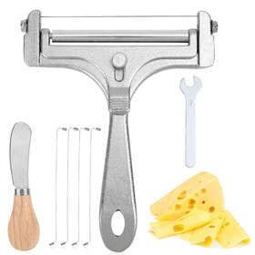 1058674 Gosknor 7pcs Cheese Slicer Kit Adjustable Thickness Stainless Steel Handheld Wire Ch