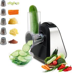 Vc05 Grade A Highest Tier Product - See Description Ultimate 5 In 1 Electric Cheese Grater Salad Shooter For Effortless Kitchen Prep
