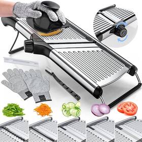 Gramercy Kitchen Company 114129835754 Mandolin Adjustable Mandoline Food Slicer For