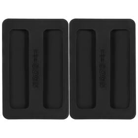 650754 Grevosea 2 Pcs Toaster Covers Slice Wide Slot Cover Black Silicone L