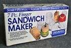Gsm-6 Progressive International Finger Sandwich Maker Canapes Hors Doeuvres 078915222770