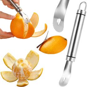 Msl06-orange Gzmaisulee Stainless Steel Orange Peeler Easy And Quick Peeling Long Handle Citrus P