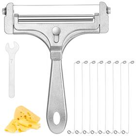 5123iupg7163 Haifafafaing Wire Cheese Slicer Stainless Steel Adjustable Handheld 0.2 Inch Silver