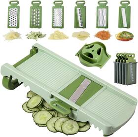 Cf060 Haixin Home Collapsible Mandoline Slicer For Kitchen 6 In 1 Food With Hand Holder I