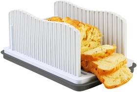 Haizhizhu 445008962975 Professional Bread Slicer With Adjustable Guide Foldable Cutter For Homemade Lo