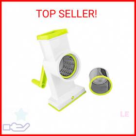 Hand Crank Rotary Drum Grater 840589110857 Southern Homewares 2 In 1 Deluxe Shredder Slicer K