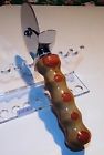 Pz203 Handmade Slicer Pizza Handle Wood Cutter Custom