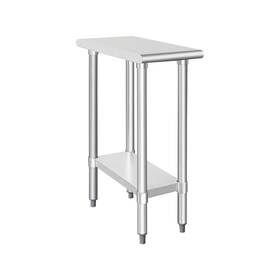 Wtg2412 Hardura Restaurant Equipment Stainless Steel Table 24x12 Inches With Undershelf And Galv... Fast Ship