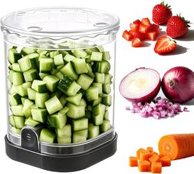 126-dicer Hendiy Vegetable Chopper Fruit Slicer Cup Food Dicer Cutter Chop