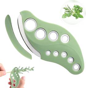 Herb Stripper 313051693672 Tool 9 Holes With Cutter Stainles