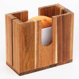 Heywoodcabin 445025473409 Large Adjustable Bagel Slicer Holder Upgraded Acacia Wood Bread Cutter For D