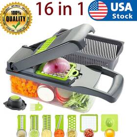 3vwy0w5fxlc94 Hi-pioneer 16 In 1 Fruit Vegetable Slicer Cutter Food Onion Veggie Dicer Chopper Kitchen Us