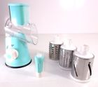 Hk0091 Fitnate Manual Speedy Mandoline Slicer Cutter Round Stainless Steel Blades