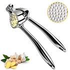 Hkkugp00001131 Iccker Garlic Press With Cleaner And Big Hopper Mincer Rust