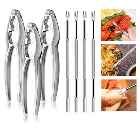 15-nut Hlartnet 7 Pcs Lobster Crackers And Picks Set Crab Leg Cracker Tools Stainless Steel