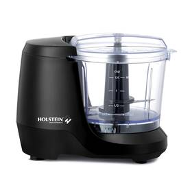 Holstein Housewares 813966022777 1.5-cup Food Chopper Black - Chop Or Mince Vegetables Fruits Herbs Cheese