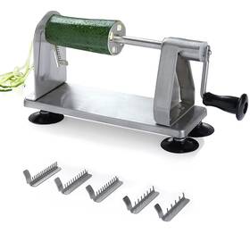 Homarden 744759329424 Stainless Steel Vegetable Spiralizer 5 Blade Zucchini Noodle Maker