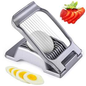 Home Wave 198168957998 Egg Slicer For Hard Boiled Eggs Heavy Duty Dishwasher Safe Stainless Steel