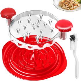 Cs002 Homexmtd Latest Chicken Shredder Tool Twist -10 Inches Large Meat With Cleaning Brush